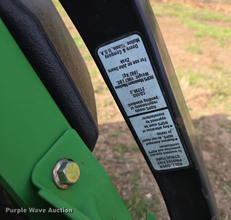 image for item EN3605 John Deere Z925 60 ZTR lawn mower