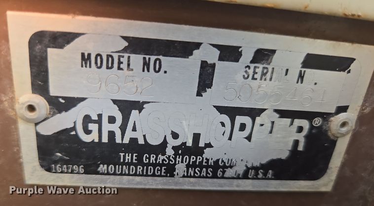 image for item EN3606 Grasshopper 618 ZTR lawn mower