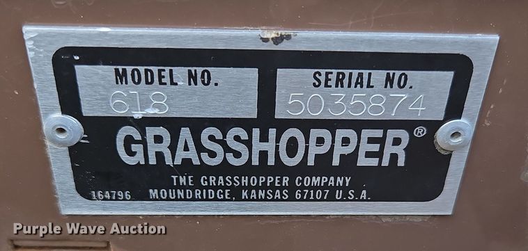 image for item EN3606 Grasshopper 618 ZTR lawn mower