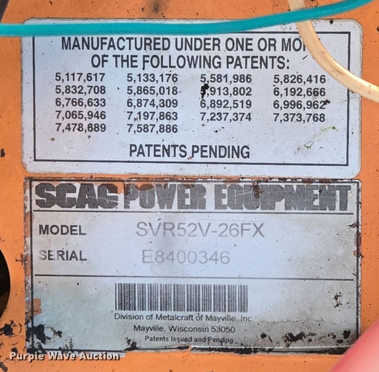 image for item EN3607 SCAG V-Ride ZTR lawn mower