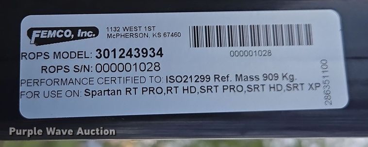 image for item EN3608 Spartan SRT-HD ZTR lawn mower