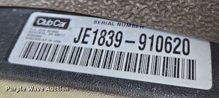 image for item EN8778 2018 Club Car Precedent i2 Electric ERIC golf cart