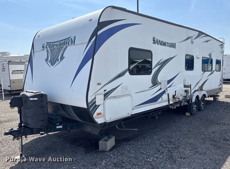 image for item EQ1301 2013 Forest River Sandstorm toy hauler camper