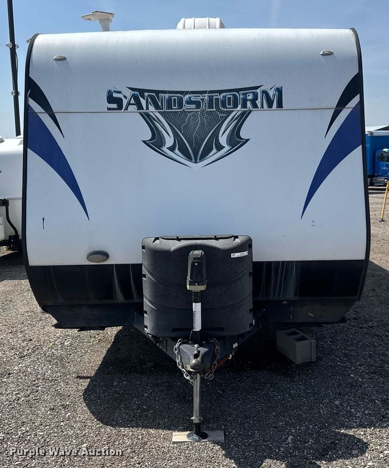image for item EQ1301 2013 Forest River Sandstorm toy hauler camper