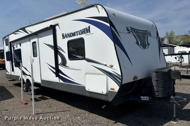 image for item EQ1301 2013 Forest River Sandstorm toy hauler camper