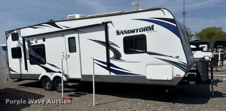 image for item EQ1301 2013 Forest River Sandstorm toy hauler camper