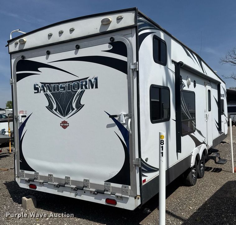 image for item EQ1301 2013 Forest River Sandstorm toy hauler camper