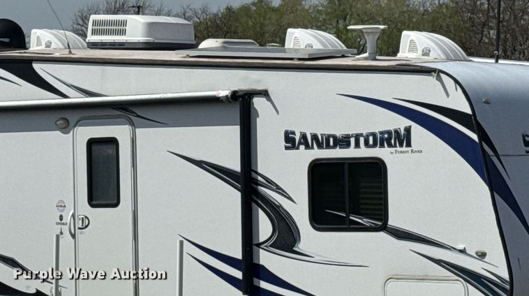 image for item EQ1301 2013 Forest River Sandstorm toy hauler camper