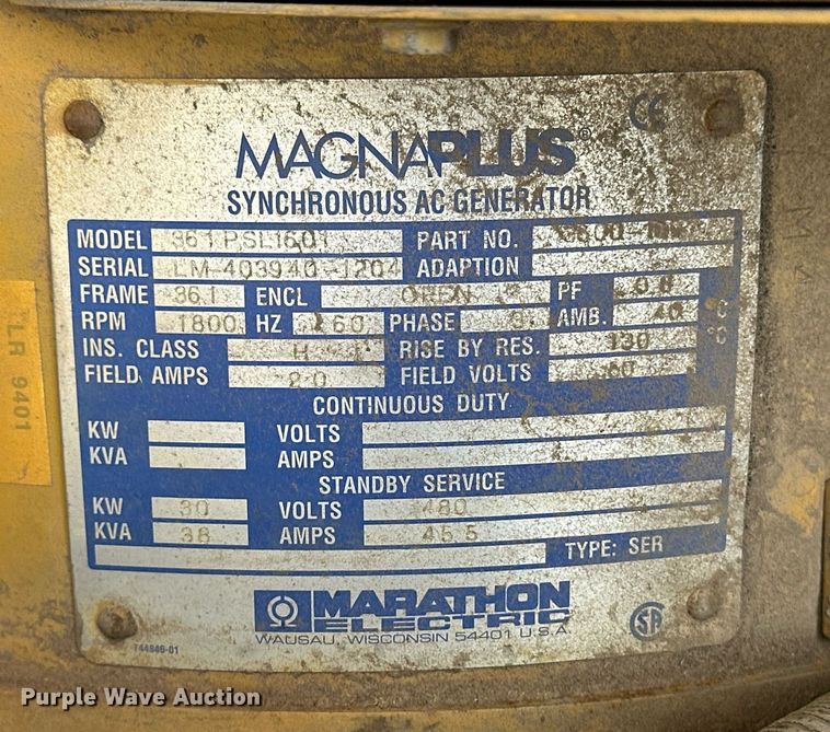 image for item EQ4595 2000 MGS Inc. generator