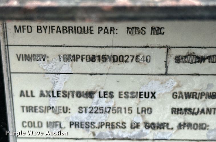 image for item EQ4595 2000 MGS Inc. generator