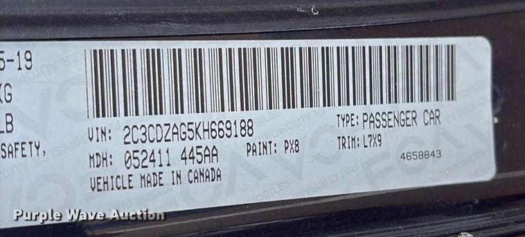 image for item OB9619 2019 Dodge Challenger 