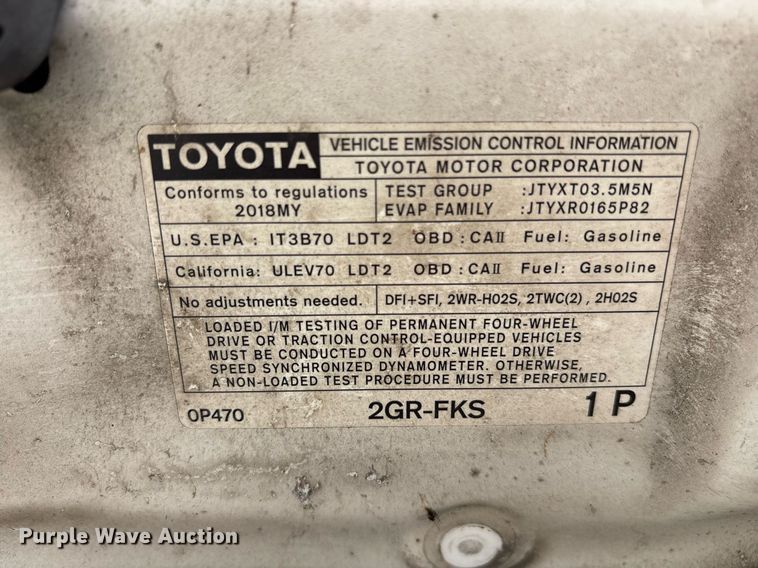 image for item OB9624 2018 Toyota Tacoma Double Cab pickup truck