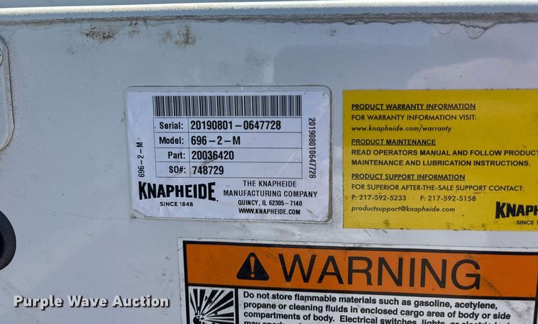 image for item OB9633 2019 Ford F250 Super Duty XL utility bed pickup truck