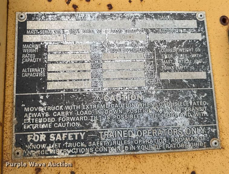 image for item DH9898 1994 Harlo HF456B forklift