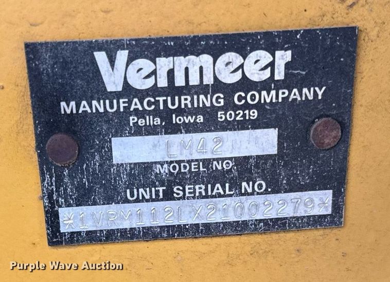 image for item DH9905 2002 Vermeer LM42 cable plow