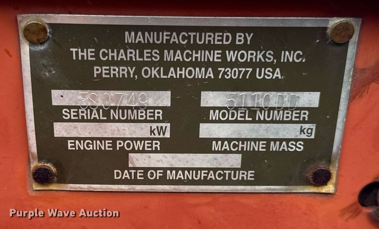 image for item DH9910 1999 Ditch Witch 5110 trencher