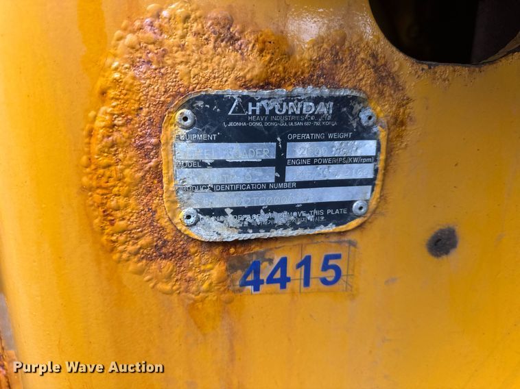 image for item DH9912 2011 Hyundai HL740-9TM wheel loader