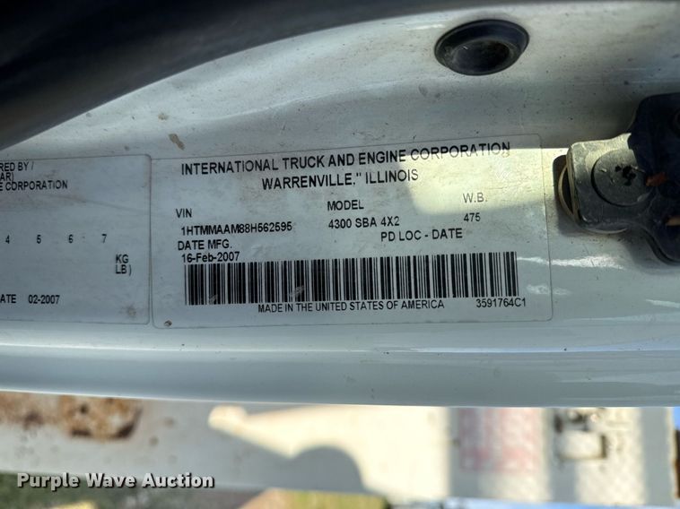 image for item DM5678 2008 International 4300 forestry bucket truck