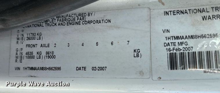 image for item DM5678 2008 International 4300 forestry bucket truck