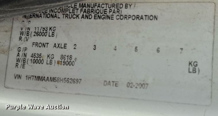 image for item DM5680 2008 International 4300 forestry bucket truck