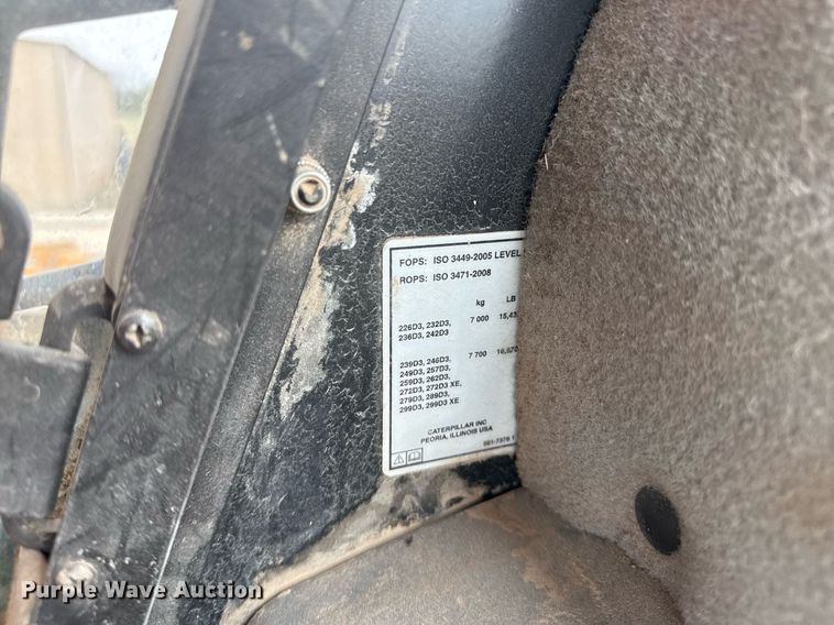 image for item DM5695 2021 Caterpillar 299D3 XE tracked skid steer loader