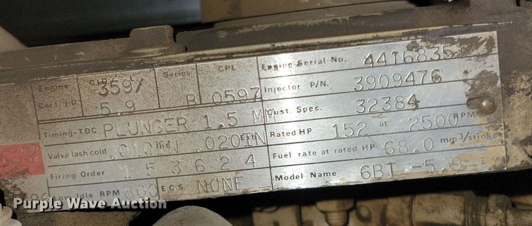 image for item DN3723 1969 American 4250 crane