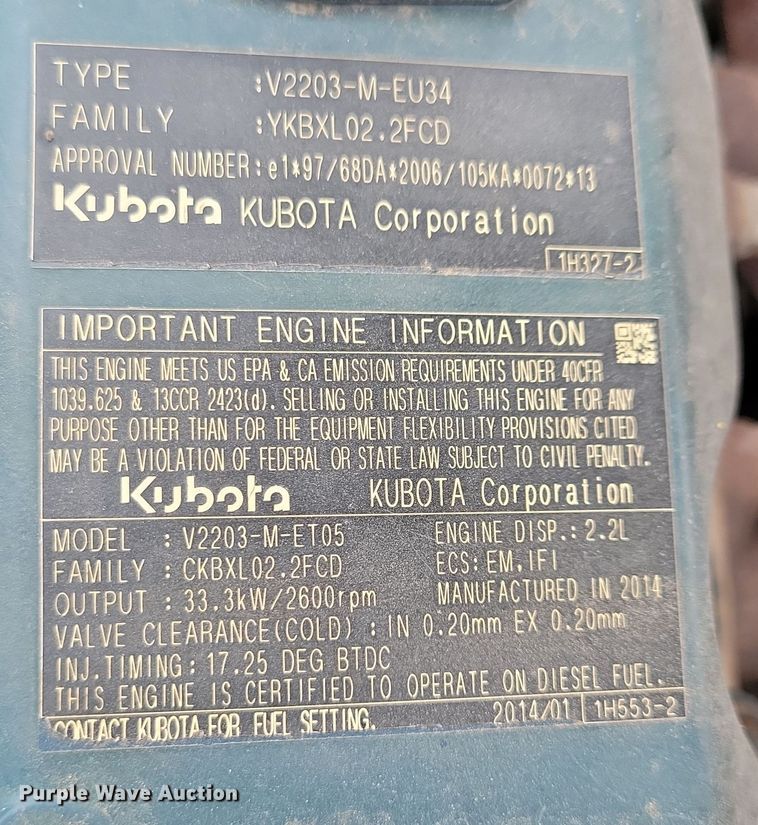 image for item DN3724 2014 Atlas Copco Dynapac CC1300 double drum roller