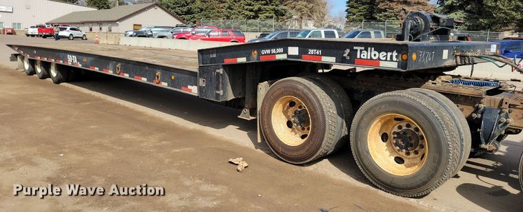 image for item DN3725 2014 Talbert 5048TA tilt deck equipment trailer
