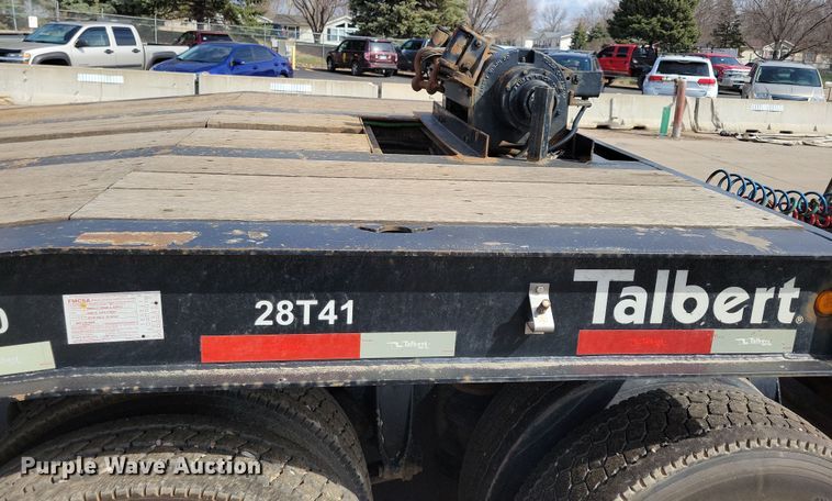 image for item DN3725 2014 Talbert 5048TA tilt deck equipment trailer