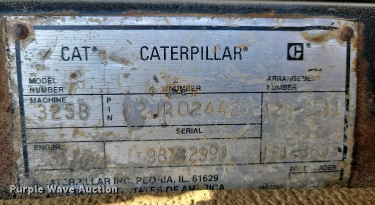 image for item DN3731 1999 Caterpillar 325BL excavator