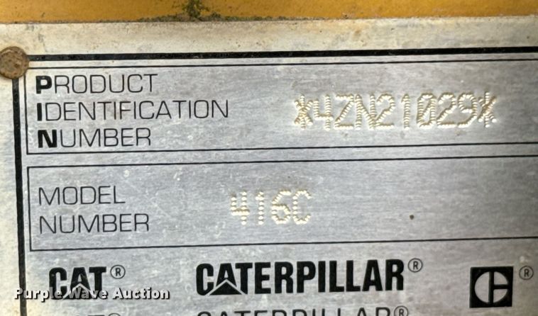 image for item DO0742 2000 Caterpillar 416C backhoe