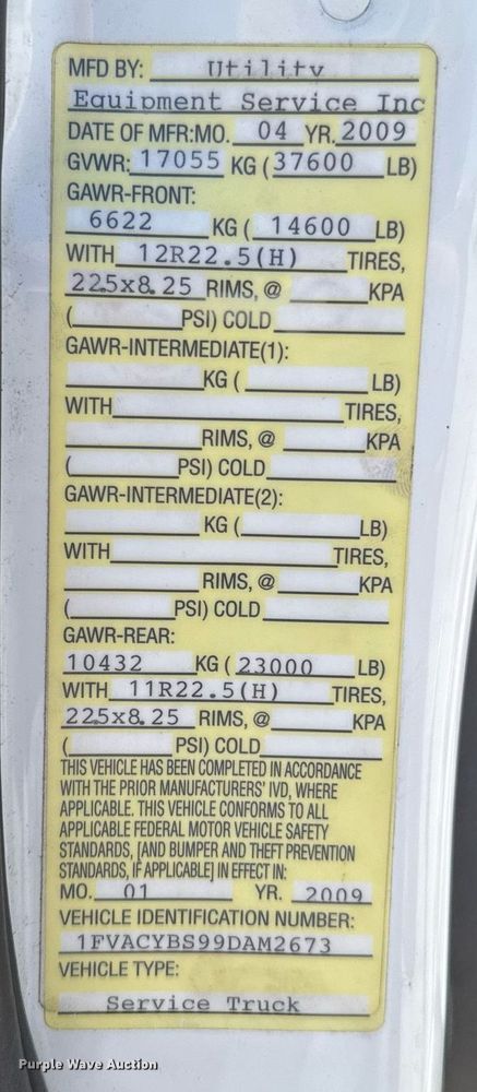 image for item DO0770 2009 Freightliner Business Class M2 bucket truck