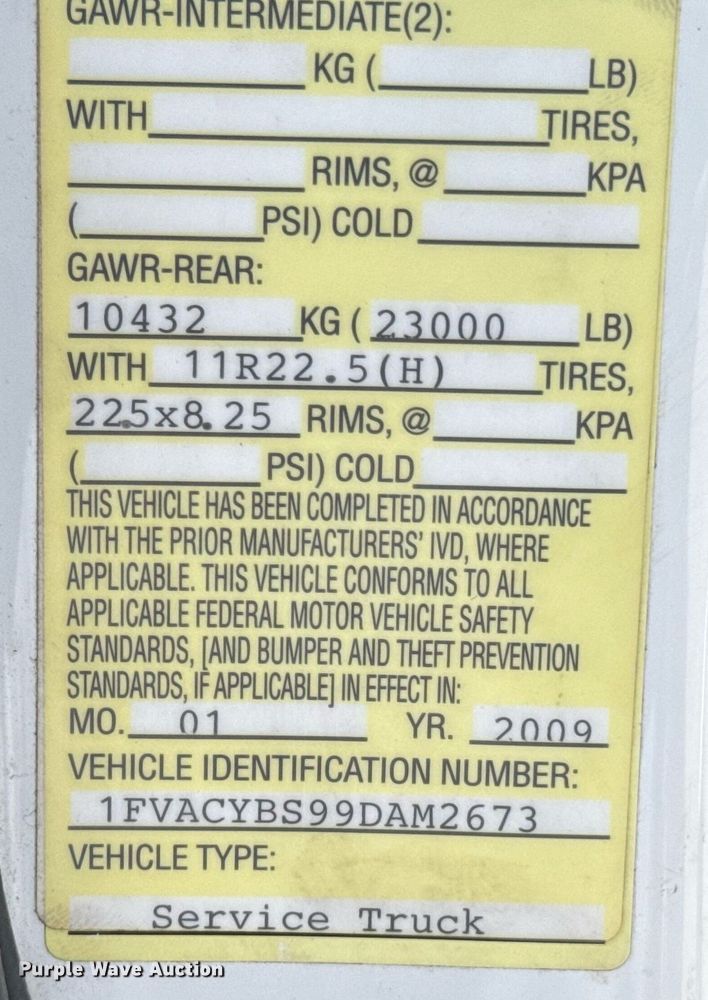 image for item DO0770 2009 Freightliner Business Class M2 bucket truck