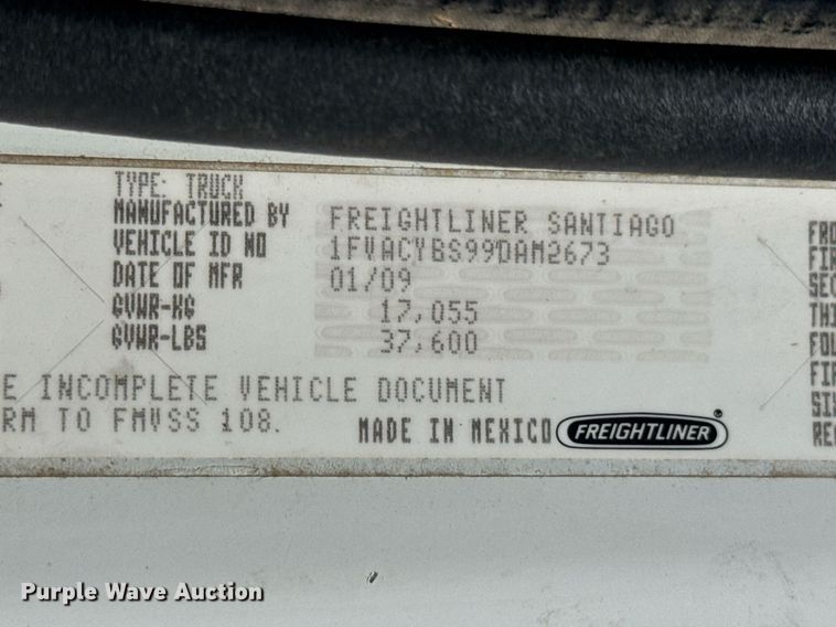 image for item DO0770 2009 Freightliner Business Class M2 bucket truck