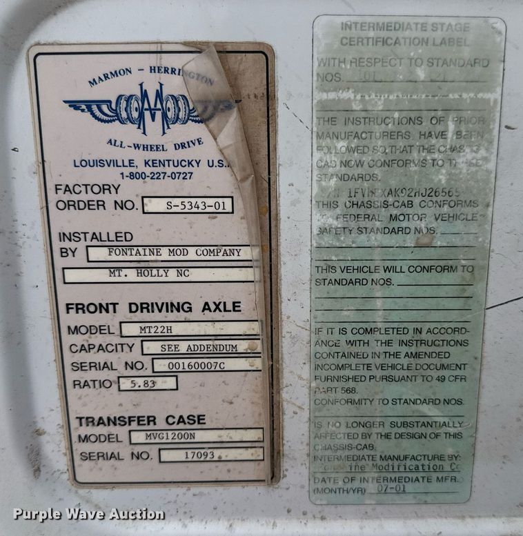 image for item DO0780 2002 Freightliner FL80 digger derrick truck