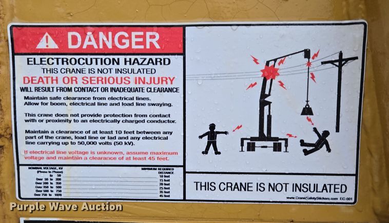 image for item DP6283 1990 Grove AP308 crane