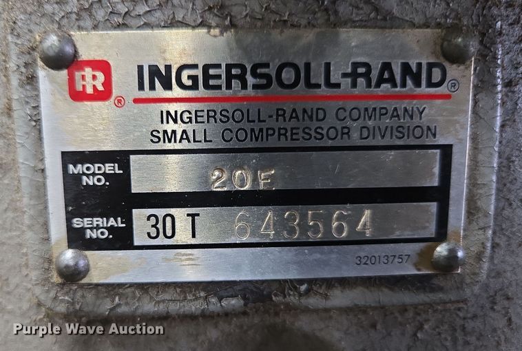 image for item DP6286 Ingersoll Rand T30 air compressor