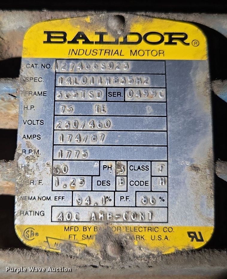 image for item DP6287 Quincy OMY75ACA31G air compressor