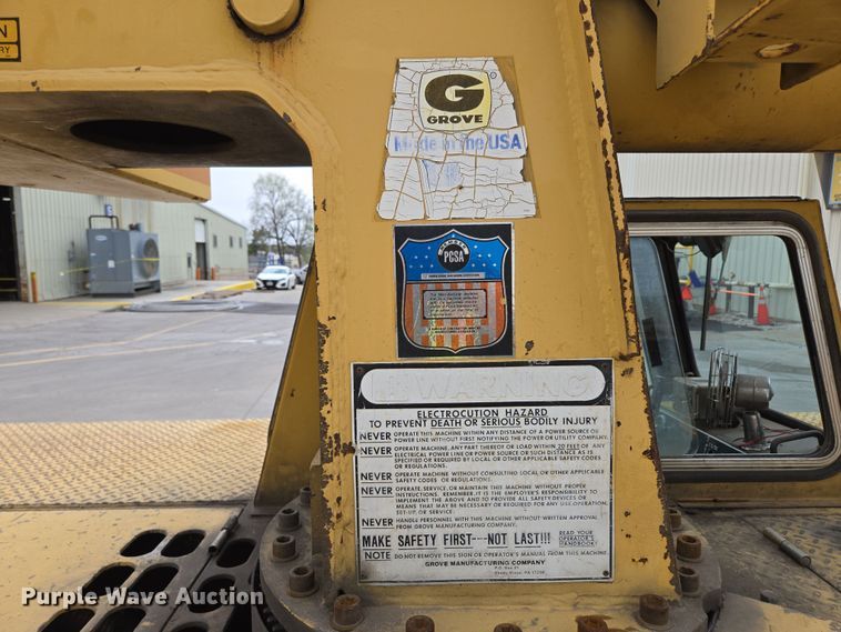 image for item DP6290 1990 Grove AP308 crane truck