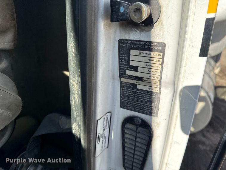 image for item DT0544 2001 Sterling 3126 sewer jetter truck