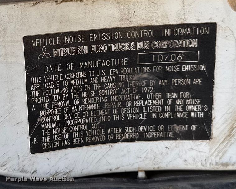 image for item DT0636 2007 Sterling Mitsubishi Fuso dump truck