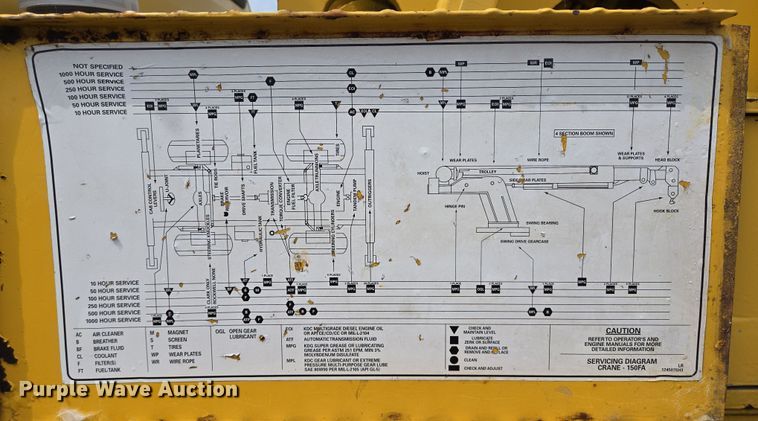 image for item DT4777 1998 Galion 150FA crane