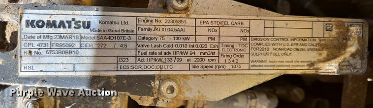 image for item DT4816 2019 Komatsu D51PX-24 dozer