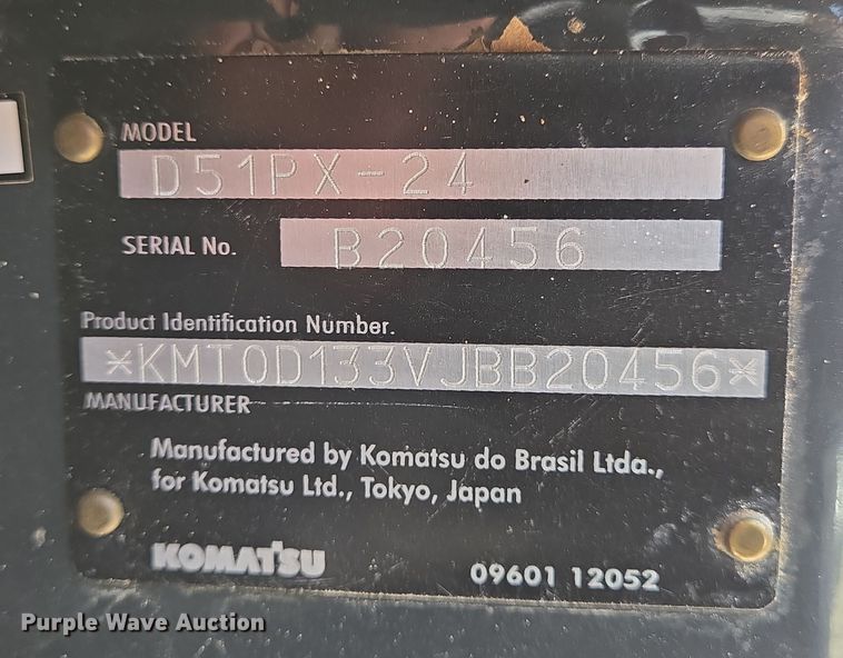 image for item DT4816 2019 Komatsu D51PX-24 dozer