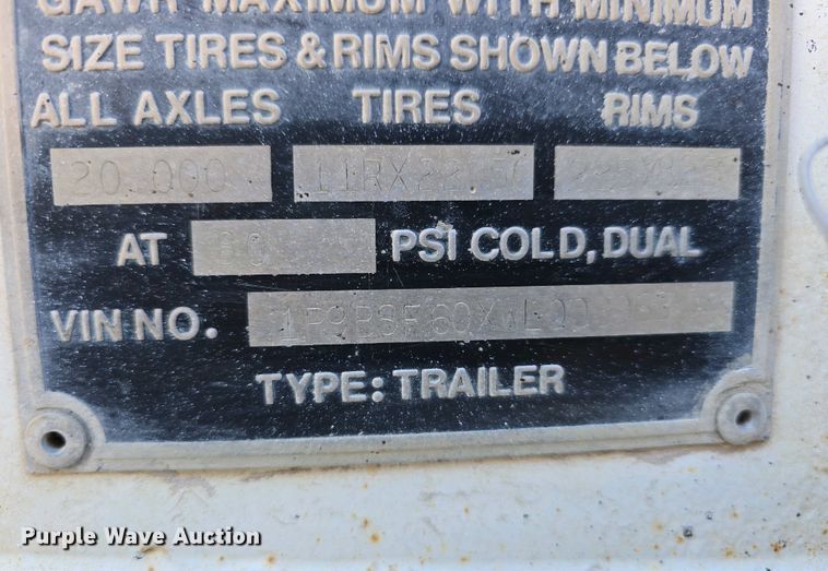 image for item DT6803 1998 Ranch Manufacturing Co. 21-42-3 bottom dump trailer