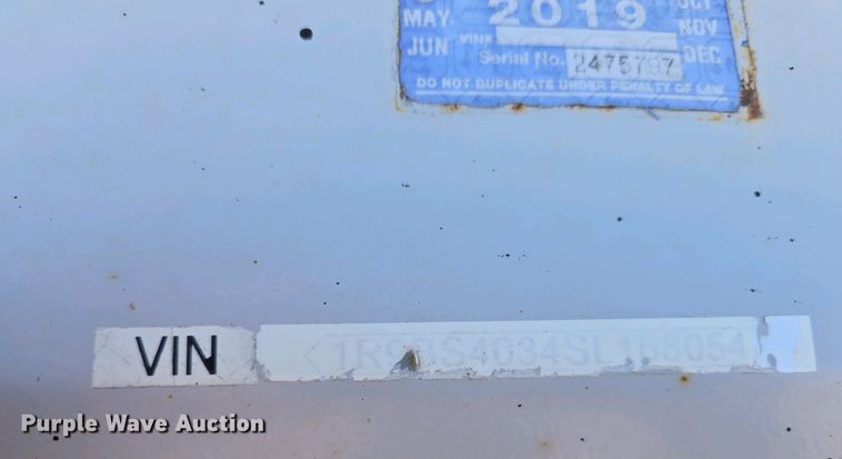 image for item DT6804 1995 R-Way Corporation bottom dump trailer