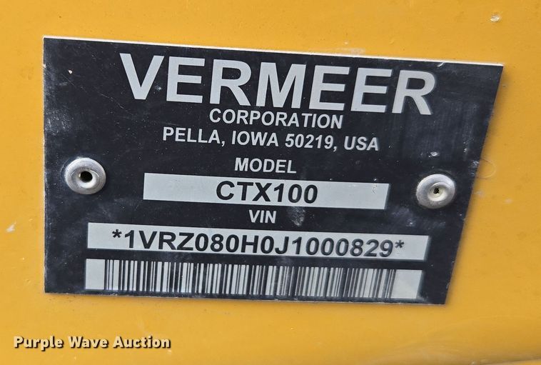 image for item DT7089 2018 Vermeer CTX100 compact utility loader