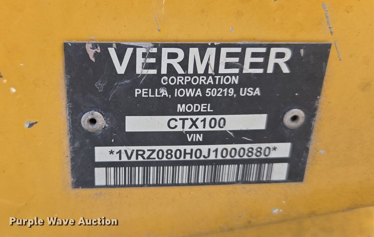 image for item DT7090 2018 Vermeer CTX100 compact utility loader