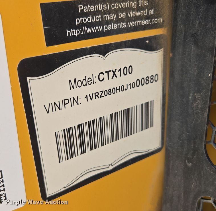 image for item DT7090 2018 Vermeer CTX100 compact utility loader