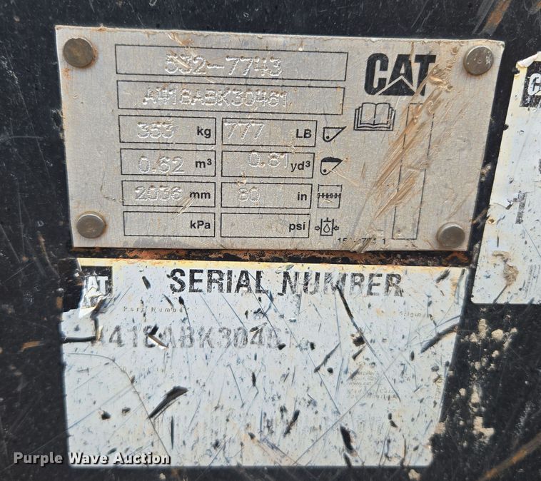 image for item DT7109 2015 Caterpillar 289D tracked skid steer loader